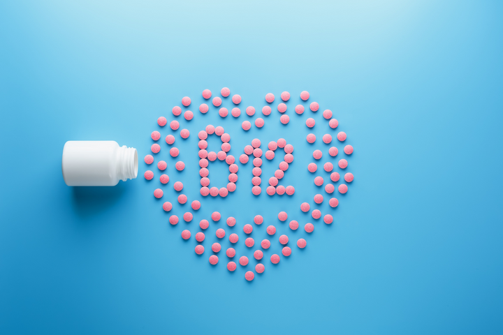 Bottle of vitamin b12