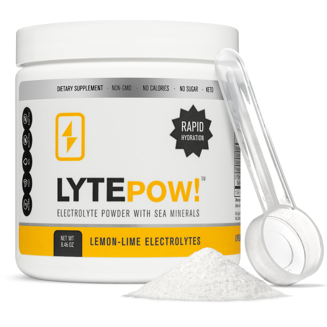 LytePow® Electrolyte Powder - Lemon-Lime (90 Servings) | Recovery & Daily Hydration