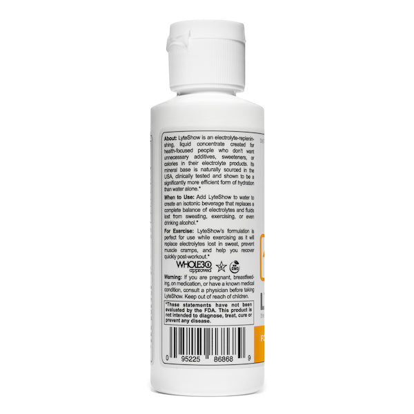 LyteShow 4 oz. Bottle - Electrolyte Concentrate For Rapid Rehydration