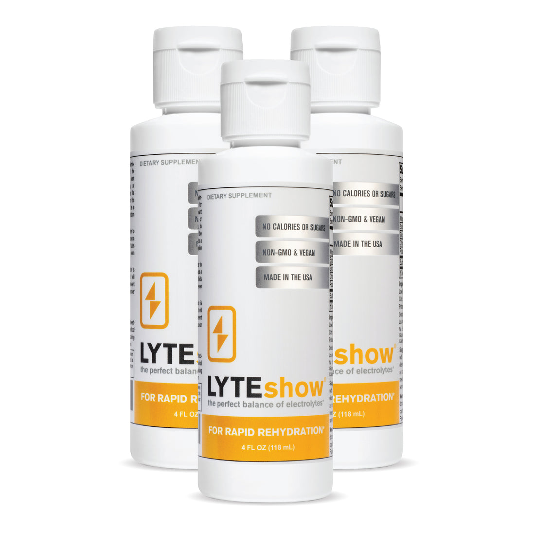 3-Pack of LyteShow 4 oz. Bottles (120 Servings)